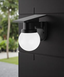 Ηλιακό Φωτιστικό Τοίχου 0.9W LED CCT Μαύρο IP54 με Τηλεχειριστήριο V-TAC – 24152