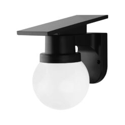 Ηλιακό Φωτιστικό Τοίχου 0.9W LED CCT Μαύρο IP54 με Τηλεχειριστήριο V-TAC – 24152