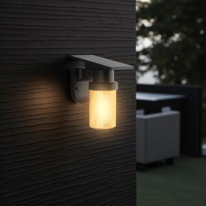 Ηλιακό Φωτιστικό Τοίχου 0.9W LED CCT Μαύρο IP54 με Τηλεχειριστήριο V-TAC – 24153