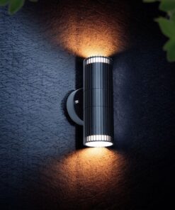 Απλίκα Up-Down 2xGU10 Eξωτερικού Xώρου Μαύρο Αλουμίνιο IP44 V-TAC – 24167