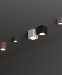 IDEAL LUX TECHO PL1 ROUND D09 ΜΑΥΡΟ 1xGU10 IP54