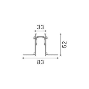 EGO PROFILE RECESSED EASY 2000 mm WH IDEAL LUX – 1-ID320502