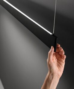 STEEL SLIM ACCENT 1200 MM 3000K BK IDEAL LUX – 1-ID348391