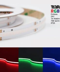 Ταινία dotless 14W 24V IP20 RGB ΤΩRA 5m CUBALUX – 2-CL502013