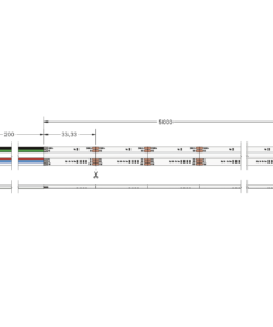 Ταινία LED TΩRA COB RGBW 18W 24V CRI90(3000K) 840 led/m 5m (12mm) CUBALUX – 2-CL502114