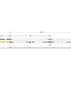 Ταινία LED TΩRA COB SPI RGBW 14,4W 24V CRI90(3000K) 840 led/m 5m (10mm) CUBALUX – 2-CL502125