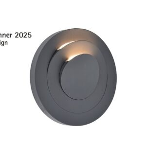 MOOV Wall Dark Grey 3000K (Warm White) Architectural Modern Diffuse Light LUTEC – 1-T5137701118