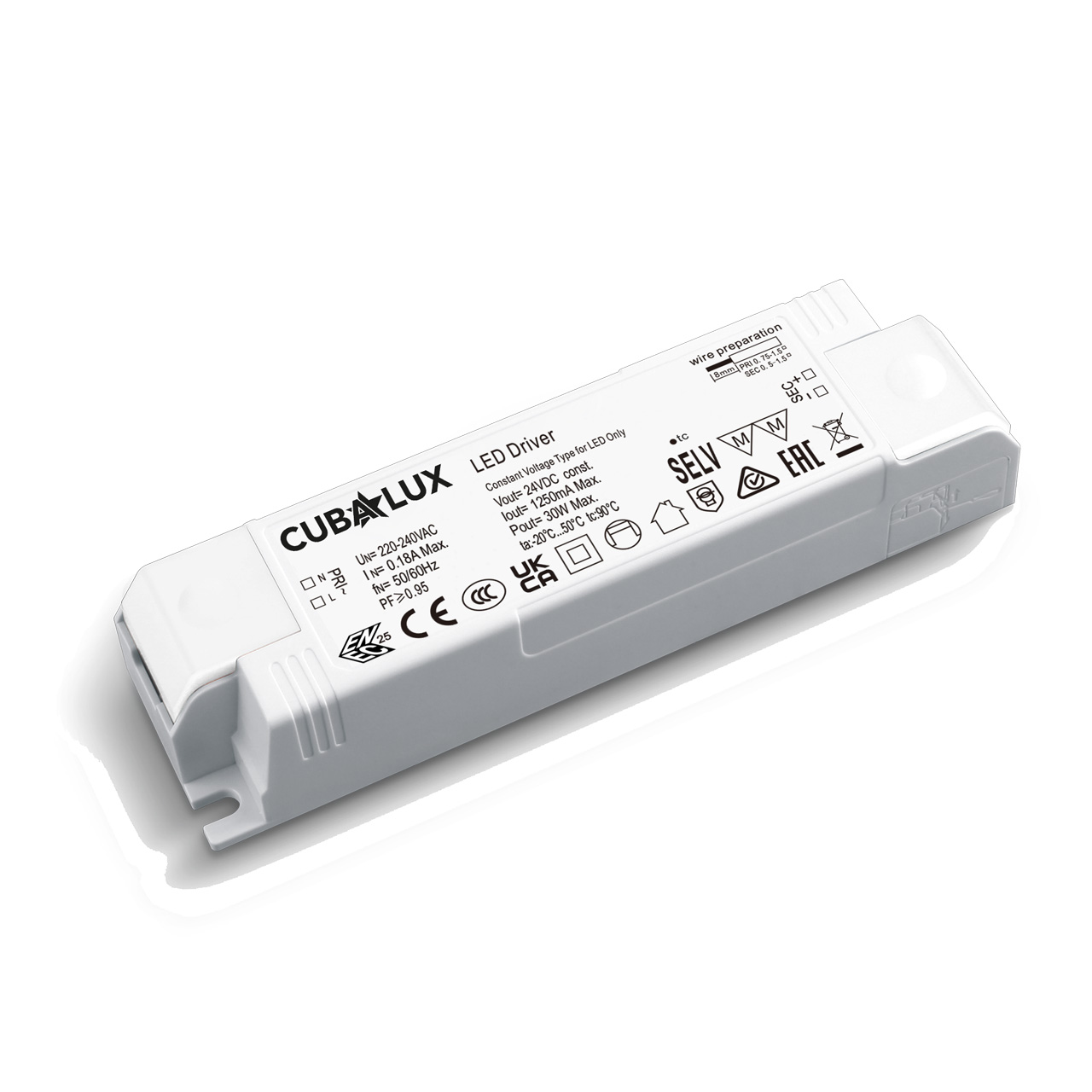 Τροφοδοτικο Πλαστικο Cubalux 24v 30w CUBALUX – 2-CL700036
