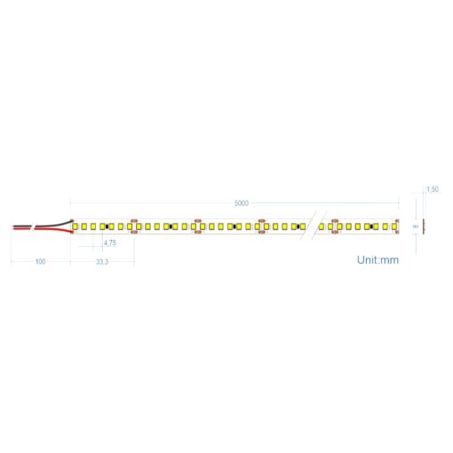 ΤΑΙΝΙΑ 19,2W IP20 24V 4000K CRI80 5M 210LED EMPHASIS CUBALUX – 2-CL770075