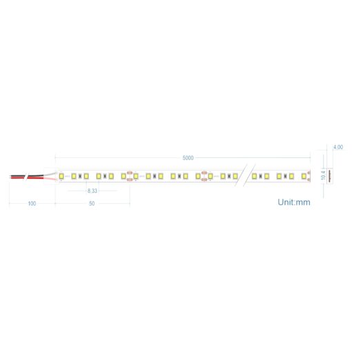 ΤΑΙΝΙΑ 19,2W IP67 24V 3000K CRI80 5M 210LED EMPHASIS CUBALUX – 2-CL770086