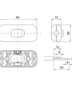 ΔΙΑΚΟΠΤΑΚΙ ΕΝΔΙΑΜΕΣΟ ΔΙΑΦΑΝΟ CUBALUX – 2-CL930211
