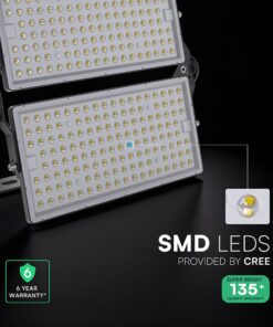 LED Προβολέας 500W Αδιάβροχος IP65 V-TAC Cree Chip Μαύρος 60° 67.500lm Ψυχρό Λευκό 6500K 6yrs Wty – 972126