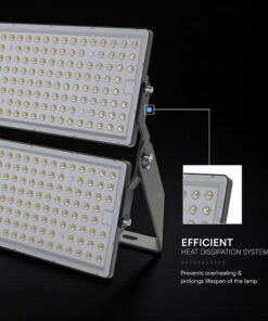 LED Προβολέας 500W Αδιάβροχος IP65 V-TAC Cree Chip Μαύρος 60° 67.500lm Ψυχρό Λευκό 6500K 6yrs Wty – 972126