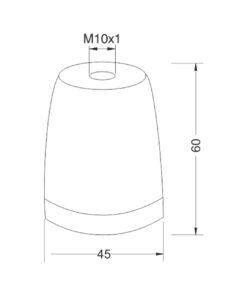 ΝΤΟΥΙ ΠΟΡΣΕΛΑΝΗΣ Ε27 ΜΑΥΡΟ CUBALUX – 2-CL980740