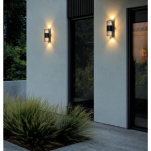 Aludra Double | Wall light | Seaside black -hs code 9405199090- NORDLUX – 1-NR2418121203