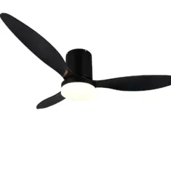 Ανεμιστήρας Οροφής Reality GöTEBORG R64202132 Μαύρο Ματ με LED Φως CCT 2500lm & Τηλεχειριστήριο