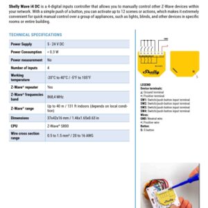 Shelly Qubino Wave i4 DC | Shelly Qubino Wave i4 DC – EAN 3800235269084