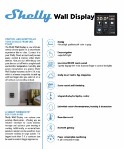 Shelly Wall Display B+BLU H&T | Shelly Wall Display Black+BLU H&T Black – EAN 3800235264904