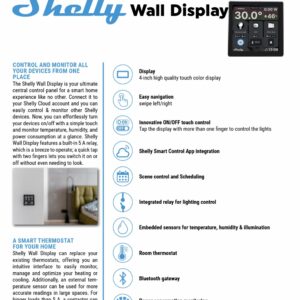 Shelly Wall Display B+BLU H&T | Shelly Wall Display Black+BLU H&T Black – EAN 3800235264904