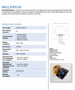 Shelly Wall Display B+BLU H&T | Shelly Wall Display Black+BLU H&T Black – EAN 3800235264904