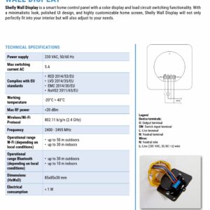 Shelly Wall Display B+BLU H&T | Shelly Wall Display Black+BLU H&T Black – EAN 3800235264904