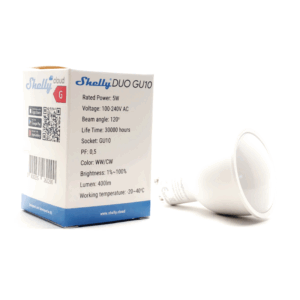 Shelly DUO GU10 DIM 2700-6500K  | Shelly DUO GU10 DIM 2700-6500K Wi-Fi – EAN 3800235262290