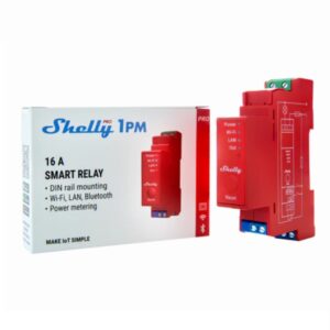Shelly PRO 1PM | Wi-Fi Smart Διακόπτης/Μετρητής Ισχύος Ράγας 16A – EAN 3800235268018