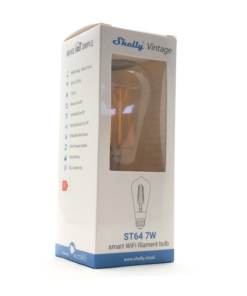 Shelly Vintage ST64 | Shelly Vintage ST64|Smart Filament Dimming ST64 7W E27 2700K 750LM 360⁰ – EAN 3800235262115