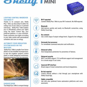 Shelly 1 Mini Gen 3 | Shelly 1 Mini Gen 3 – EAN 3800235261576