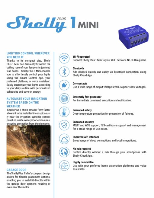 Shelly 1 Mini Gen 3 | Shelly 1 Mini Gen 3 – EAN 3800235261576