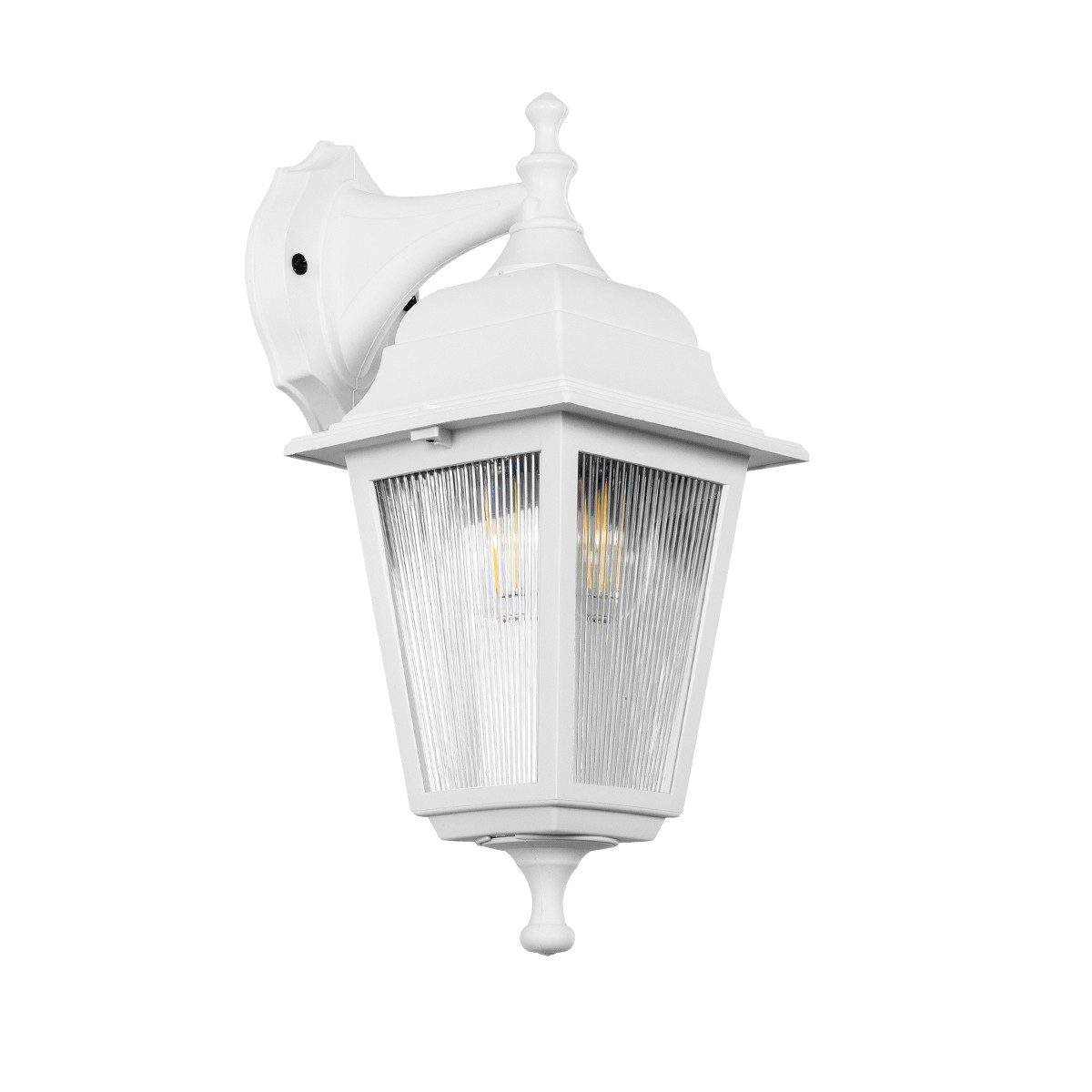 GLOBOSTAR® SOLME 203-0221 Vintage Φωτιστικό Τοίχου – Απλίκα με Ντουί 1 x E27 AC 220-240V IP44 – Λευκό – Μ15 x Π20 x Υ35cm