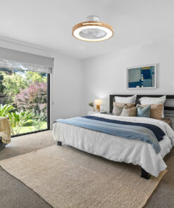 it-Lighting Zephyr 36W 3CCT LED Fan Light in Wood Color (101000940)