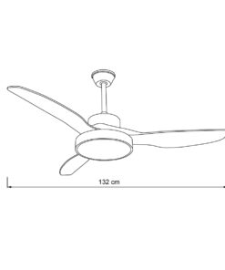 it-Lighting Nitinat 25W 3CCT LED Fan Light in Total White Color (102000290)