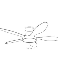 it-Lighting Denali 24W 3CCT LED Fan Light in White and wooden Color (102000710)