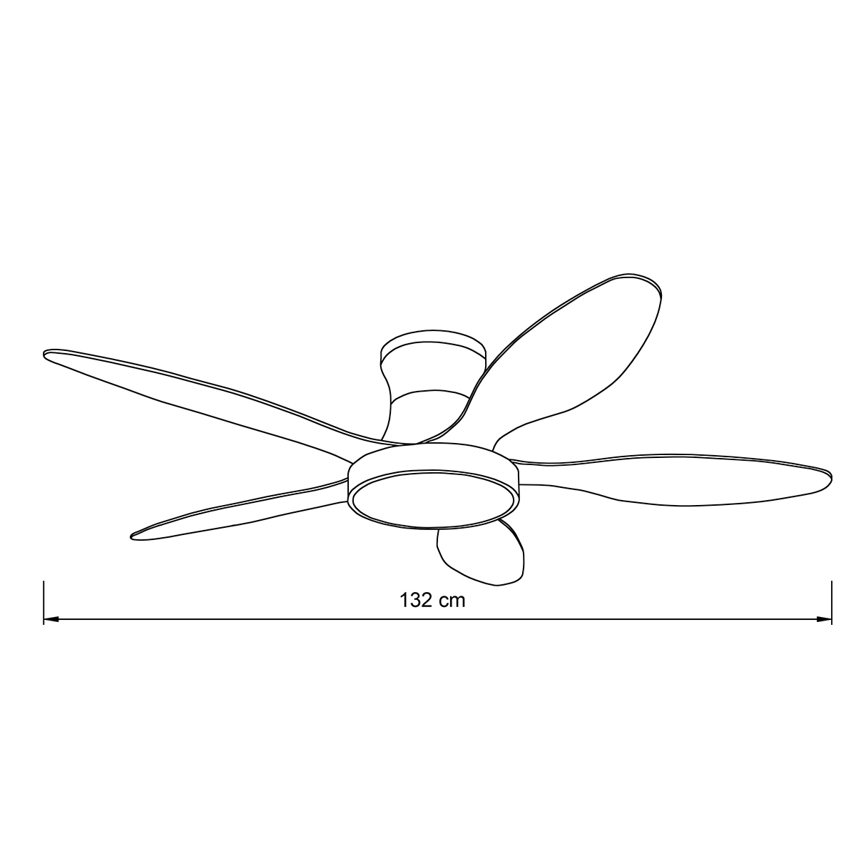 it-Lighting Denali 24W 3CCT LED Fan Light in Grey and wooden Color (102000730)
