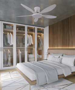 it-Lighting Denali 24W 3CCT LED Fan Light in White and wooden Color (102000790)