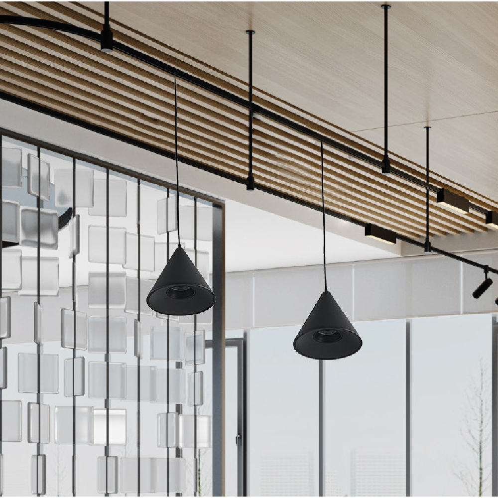 Inlight Φωτιστικό LED 7W 3000K για Chandler Track σε μαύρη απόχρωση D:9mx10,2cm (13C-00101)