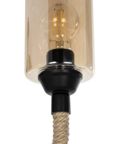 GLOBOSTAR® RIFT 203-0002 Vintage Φωτιστικό Τοίχου – Απλίκα με Ντουί 1 x E27 AC 220-240V IP20 – Μαύρο & Μπεζ – Μ12 x Π24 x Υ31cm