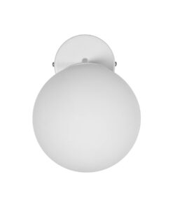 GLOBOSTAR® DALPH 203-0035 Vintage Φωτιστικό Τοίχου – Απλίκα με Ντουί 1 x E27 AC 220-240V IP20 – Λευκό – M15 x Π25 x Υ22cm