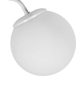 GLOBOSTAR® DALPH 203-0035 Vintage Φωτιστικό Τοίχου – Απλίκα με Ντουί 1 x E27 AC 220-240V IP20 – Λευκό – M15 x Π25 x Υ22cm