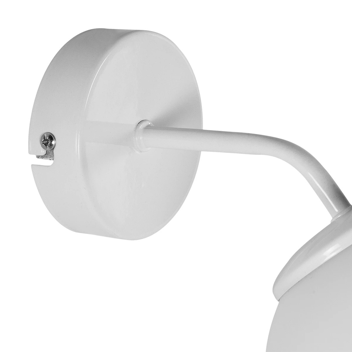 GLOBOSTAR® DALPH 203-0035 Vintage Φωτιστικό Τοίχου – Απλίκα με Ντουί 1 x E27 AC 220-240V IP20 – Λευκό – M15 x Π25 x Υ22cm