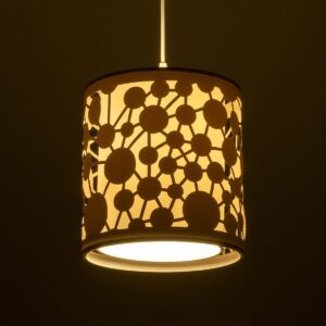 GLOBOSTAR® PETAL 203-0065 Μοντέρνο Κρεμαστό Φωτιστικό Οροφής με Ντουί 1 x E27 AC 220-240V IP20 – Λευκό – Μ23 x Π23 x Υ30cm