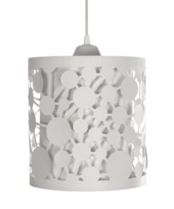 GLOBOSTAR® PETAL 203-0065 Μοντέρνο Κρεμαστό Φωτιστικό Οροφής με Ντουί 1 x E27 AC 220-240V IP20 – Λευκό – Μ23 x Π23 x Υ30cm