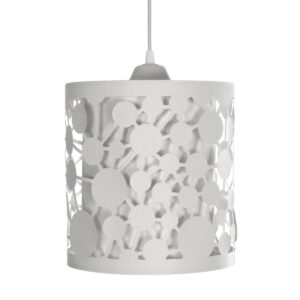 GLOBOSTAR® PETAL 203-0065 Μοντέρνο Κρεμαστό Φωτιστικό Οροφής με Ντουί 1 x E27 AC 220-240V IP20 – Λευκό – Μ23 x Π23 x Υ30cm