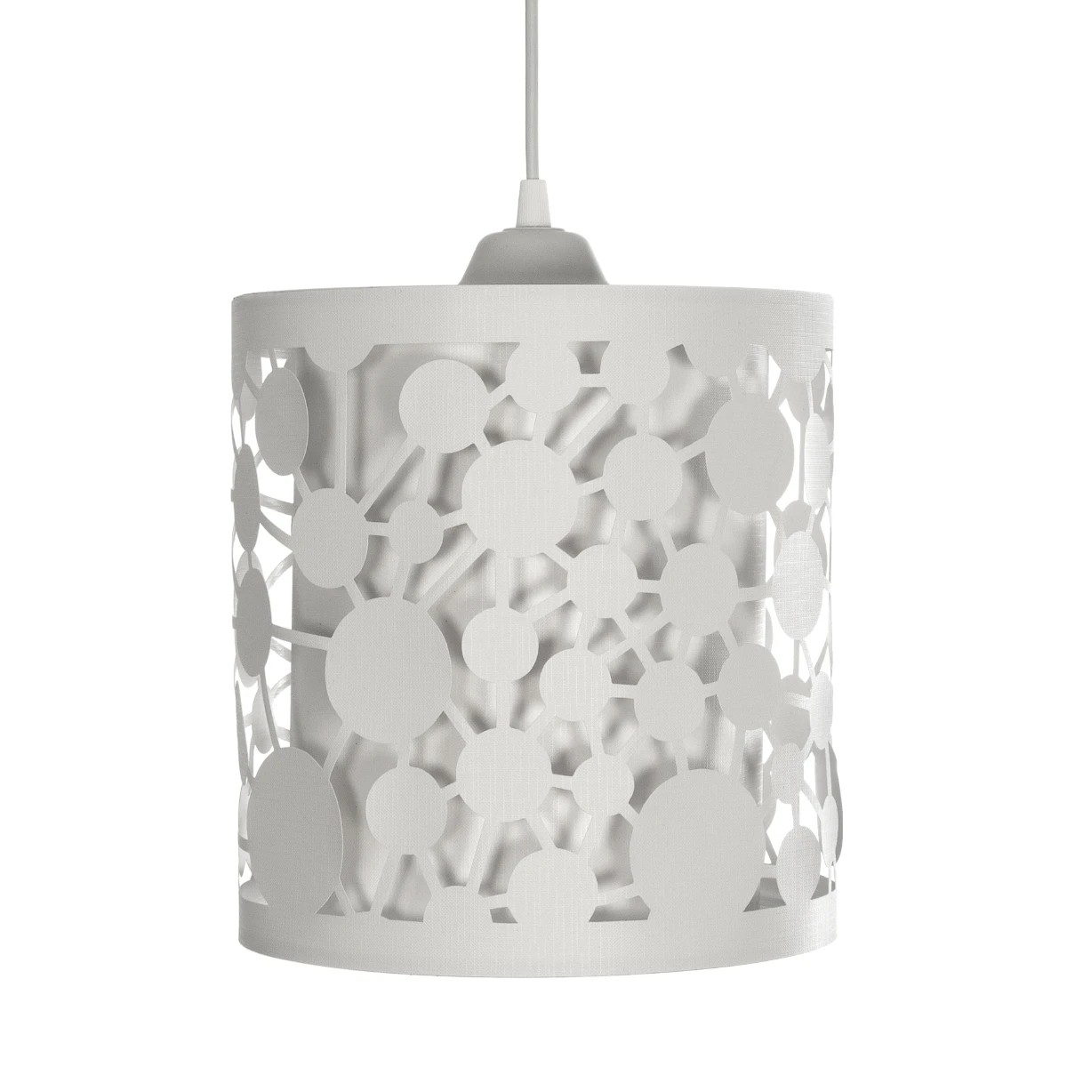 GLOBOSTAR® PETAL 203-0065 Μοντέρνο Κρεμαστό Φωτιστικό Οροφής με Ντουί 1 x E27 AC 220-240V IP20 – Λευκό – Μ23 x Π23 x Υ30cm