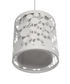 GLOBOSTAR® PETAL 203-0065 Μοντέρνο Κρεμαστό Φωτιστικό Οροφής με Ντουί 1 x E27 AC 220-240V IP20 – Λευκό – Μ23 x Π23 x Υ30cm