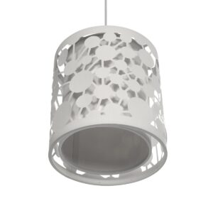 GLOBOSTAR® PETAL 203-0065 Μοντέρνο Κρεμαστό Φωτιστικό Οροφής με Ντουί 1 x E27 AC 220-240V IP20 – Λευκό – Μ23 x Π23 x Υ30cm