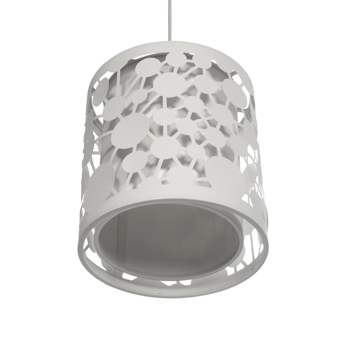 GLOBOSTAR® PETAL 203-0065 Μοντέρνο Κρεμαστό Φωτιστικό Οροφής με Ντουί 1 x E27 AC 220-240V IP20 – Λευκό – Μ23 x Π23 x Υ30cm