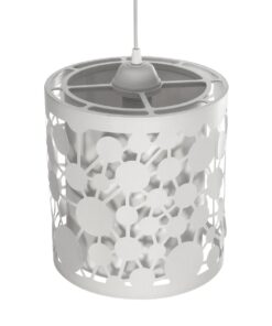 GLOBOSTAR® PETAL 203-0065 Μοντέρνο Κρεμαστό Φωτιστικό Οροφής με Ντουί 1 x E27 AC 220-240V IP20 – Λευκό – Μ23 x Π23 x Υ30cm