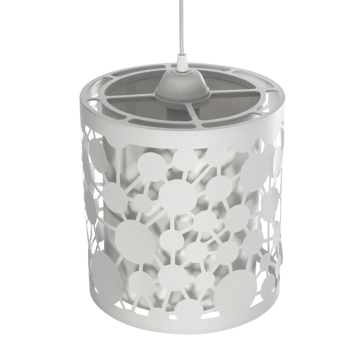 GLOBOSTAR® PETAL 203-0065 Μοντέρνο Κρεμαστό Φωτιστικό Οροφής με Ντουί 1 x E27 AC 220-240V IP20 – Λευκό – Μ23 x Π23 x Υ30cm